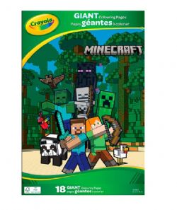 CRAYOLA - PAGES GÉANTES A COLORIER - MINECRAFT